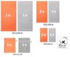Betz Handtuch Set 10-tlg. Premium Farbe Orange und Silbergrau, 100% Baumwolle (Set, 10-St) Bild 2