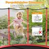 COSTWAY Gartentrampolin mit Sicherheitsnetz, Trampolin bis 45kg belastbar, Indoor-/Outdoortrampolin für Kinder ab 3 Jahre, Ø140cm Bild 2