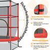 COSTWAY Gartentrampolin mit Sicherheitsnetz, Trampolin bis 45kg belastbar, Indoor-/Outdoortrampolin für Kinder ab 3 Jahre, Ø140cm Bild 5