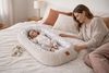 Babynestchen Neugeborene – Nestchen Baby aus Waffel Baumwolle & Baumwollstoff – Babynest für Babybett & Kinderbett – Baby Kokon Tragbar – OEKO-TEX zertifiziert – Zubehör für Babybett - Zweige und Sand Bild 4