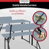 Stagecaptain Bierzeltgarnitur Hirschgarten BB-119 Sitzgarnitur mit Lehne 119 cm Länge, (Spar-Set, 6-tlg, 4 x Bank, 2 x Tisch), Mit aufsteckbarer Rückenlehne Bild 4