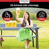 Stagecaptain Bierzeltgarnitur Hirschgarten BB-119 Sitzgarnitur mit Lehne 119 cm Länge, (Spar-Set, 6-tlg, 4 x Bank, 2 x Tisch), Mit aufsteckbarer Rückenlehne Bild 5