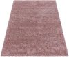 HomebyHome Shaggy Hochflor Wohnzimmerteppich Läufer 80x150 cm Rosa - Flur Teppich Flauschig, Modern, Plüsch und Extra Weich - Ideal als Bettvorleger im Schlafzimmer und als Küchenläufer Bild 2