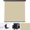 Senkrechtmarkise ausziehbar Seitenmarkise Windschutz Balkonmarkise Sichtschutz - 100x250cm - Beige Bild 4