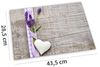 matches21 HOME & HOBBY Platzset Abwaschbare Tischsets 8er Set Landhaus-Stil Lavendel Holz-Optik, (8-St), Platzsets als Tisch-Untersetzer und Tisch-Deko für Esstisch Teller Bild 3