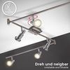 B.K.Licht Deckenleuchte moderne LED Deckenlampe 6-flammig 180cm Metall matt-nickel - BKL1207, LED wechselbar Bild 5