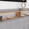 Polsterbett Christin Grau/Eiche 160x200 mit LED und USB-Anschluss Vitalispa Bild 4