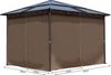 Metall Hardtop Pavillon 3x3 m inkl Seitendwandset und Anti Dust Filterband Doppelstegplatten Polycarbonat Garten Dach Partyzelt Pergola Bild 2