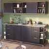 Demeyere Unterschrank 1 Po/3T L120 Werkstatt, Holzwerkstoff, Eiche Kronberg und Mattschwarz, 1 200 x 600 x 924MM Bild 2