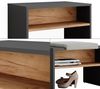 Schuhbank Orlando Anthrazit/Goldkraft Eiche 60 x 60 cm Vicco Bild 5