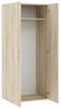 Dmora - Kleiderschrank 2 Türen Cork, Schlafzimmermöbel, Schrank, Garderobe, 74x52 h179 cm, Eiche Bild 5
