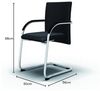 BISLEY Besucherstuhl Classy, Metall, 733 Schwarz, 68 x 60 x 56 cm Bild 2