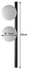 Luce Design Pluto 9110 AP2 Nero Wandleuchte 2-flammig ECO Light Bild 4