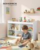 SONGMICS Kinderregal, Bücherregal, mit 5 Fächern, Montessori-Spielzeugregal, für Kinderzimmer, 30 x 112,2 x 65 cm, weiß Bild 2