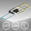 LED Deckenlampe dimmbar CCT Deckenleuchte Fernbedienung schwarz 40W Nachtlicht Bild 2