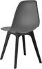 6er Set Esszimmerstuhl Brevik 83 x 54 x 48 cm Grau/Schwarz Bild 5
