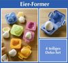 Eierformer 4 teilig Herz Stern Bär Hase Buffet Kindergeburtstag Eier Former Set Bild 3