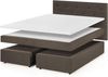 Traumnacht Boxspringbett, mit 7-Zonen Tonnentaschenfederkernmatratzen (H2) und Komfortschaumtopper, leichter Aufbau, produziert nach deutschem Qualitätsstandard, 140x200 cm in hellbraun Bild 4