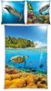 Meerestiere Bettwäsche Set 2tlg. 135x200 cm 100% Microfaser Bild 2