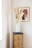 VIVANNO Blumenständer Podest Säule Dekosäule Recycling Holz, Hellbraun Bild 3
