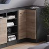 Eck-Küchenschrank für Dachschrägen R-Line Sonoma 75.6 cm mit 1 Tür, Schrankkorpus 60 cm Tiefe Vicco Bild 2