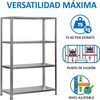 Simonrack Schwerlastregal, Lagerregal, 150 x 90 x 30 Metallregal, Kellerregal, Biegestelle 100 kg, 4 Fachböden, Galvanisiert - Comfort Bild 4