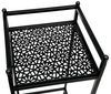 DanDiBo Standregal Schwarz Metall Schmal Stehend 3 Ebenen 110 cm Regal Küche Küchenregal 96485 Metallregal Eisen Modern Bild 4