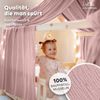 lilimaus Betthimmel Hausbetthimmel Baumwoll Musselin Betthimmel Kinder Hausbett 2er Set, Stilvolle Musselin-Deko für Kinderzimmer, ideal als Geschenkidee Bild 2