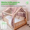 lilimaus Betthimmel Hausbetthimmel Baumwoll Musselin Betthimmel Kinder Hausbett 2er Set, Stilvolle Musselin-Deko für Kinderzimmer, ideal als Geschenkidee Bild 4
