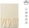 leevitex® Spannbettlaken Spannbettlaken Topperbezug Premium 170, Gummizug: rundum, extra schwere Ausführung, 180x200 - 200x220 cm, 100% Mako-Baumwolle Bild 3