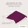 Schlafgut Knitted Jersey Bettwäsche | Bettbezug einzeln 200x200 cm | purple-deep Bild 4