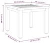 vidaXL Tisch für Outdoor Natürlich und Schwarz 45 x 45 x 38 cm 4010618 Bild 3