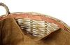 Kobolo Kaminholzkorb Rattankorb rund mit Leinenstoff 2er Set, aus Rattan Bild 4