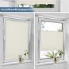 Sanfree Plissee Klemmfix Plisseerollo ohne Bohren Beige B50 x H100cm inkl. Klemmträger Blickdicht und lichtdurchlässig Jalousie Faltrollo Sichtschutz und Sonnenschutz Rollo für Fenster & Tür Bild 4