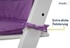 Tinydo Sitzkissen für Stokke 'Tripp Trapp' Hochstuhl, mit XXL Dämpfung, ohne Verrutschen, Violett Bild 4