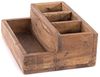 DESIGN DELIGHTS Aufbewahrungsbox SCHREIBTISCH ORGANIZER "LEPUS", Altholz massiv, Stiftehalter Bild 3