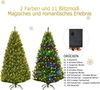 COSTWAY Künstlicher Weihnachtsbaum, 1570 Zweige, 500 LEDs mit 11 Modi Bild 5