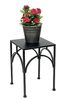 DanDiBo Blumenhocker Metall Schwarz Eckig 33 cm Blumenständer Blumensäule 96449 M Pflanzenhocker Modern Bild 4