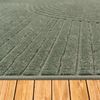 Paco Home Teppich In- & Outdoor, Moderne abstrakte Boho Designs mit 3D Struktur, robust & wetterfest, ideal für Terrasse Wohnzimmer & Küche, Grösse:200 cm Rund, Farbe:Grün Bild 3