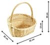 Kobolo Dekokorb Geschenkkorb Präsentkorb natur Weide 42x35x13cm Bild 4