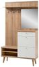 Garderobe Helge in weiß und Eiche Riviera 110 x 200 cm Bild 5