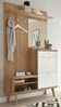 Garderobe Helge in weiß und Eiche Riviera 110 x 200 cm Bild 2