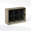 Furinno Basic Bücherregal, 3x2 Bücherregal, Würfel-Organizer-Schrank mit Regalaufbewahrung, 30 x 80 x 60, für Wohnzimmer, Schlafzimmer, Home Office, Französische Eiche Bild 4