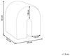 Pouf MODOC Rosa Samtstoff Bild 3