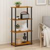 Furinno Turn-N-Tube 4-Stufe Mehrzweck-Regal, Kirsche/Schwarz, 59. 9 (Breite) x 109. 9 (Höhe) x 29. 7 (Tiefe) cm Bild 2