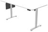 HOME DELUXE Höhenverstellbarer Schreibtisch ELMO inkl. PC-Halterung Weiß - 120 x 60 cm Bild 4