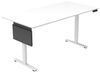 HOME DELUXE Höhenverstellbarer Schreibtisch ELMO inkl. PC-Halterung Weiß - 120 x 60 cm Bild 1