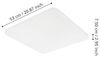 Eglo 98447 LED Deckenleuchte FRANIA weiß 50W L:53cm B:53cm H:6,5cm Bild 3