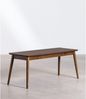 SKLUM Bank Betta aus Holz Kautschuk-Holz - Braun Dark - Sklum Bild 3