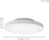 Eglo 32355 LED-Panel Deckenleuchte Crosslink TURCONA-C weiss H:6cm Ø:45cm dimmbar 2700-6500K mit Connect Funktion Bild 3